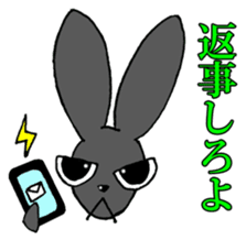 Tsundere Black rabbit ~KUNUGI SAN~ sticker #3031924
