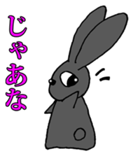 Tsundere Black rabbit ~KUNUGI SAN~ sticker #3031926