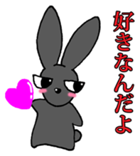 Tsundere Black rabbit ~KUNUGI SAN~ sticker #3031931