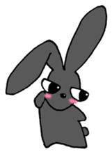 Tsundere Black rabbit ~KUNUGI SAN~ sticker #3031933