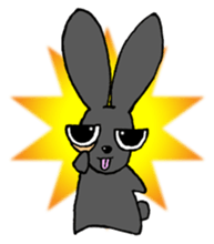 Tsundere Black rabbit ~KUNUGI SAN~ sticker #3031936