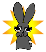 Tsundere Black rabbit ~KUNUGI SAN~ sticker #3031936