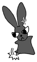 Tsundere Black rabbit ~KUNUGI SAN~ sticker #3031937