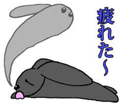 Tsundere Black rabbit ~KUNUGI SAN~ sticker #3031939