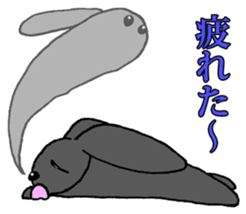 Tsundere Black rabbit ~KUNUGI SAN~ sticker #3031939