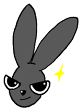 Tsundere Black rabbit ~KUNUGI SAN~ sticker #3031941