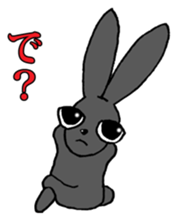 Tsundere Black rabbit ~KUNUGI SAN~ sticker #3031948