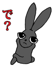 Tsundere Black rabbit ~KUNUGI SAN~ sticker #3031948