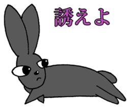 Tsundere Black rabbit ~KUNUGI SAN~ sticker #3031955