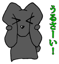 Tsundere Black rabbit ~KUNUGI SAN~ sticker #3031960