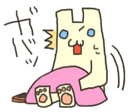 Busy flat cat sticker #3032059