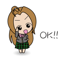 Japanese School Gal sticker #3032143