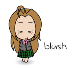 Japanese School Gal sticker #3032148