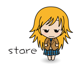 Japanese School Gal sticker #3032149