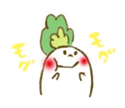 fluffy Radish sticker #3032764