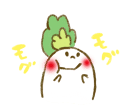 fluffy Radish sticker #3032764