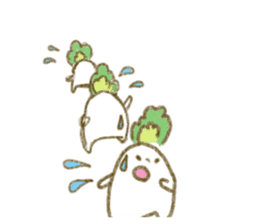 fluffy Radish sticker #3032765