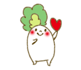 fluffy Radish sticker #3032767