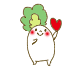 fluffy Radish sticker #3032767
