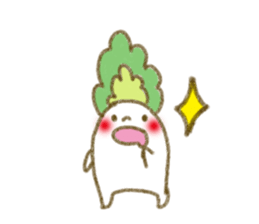 fluffy Radish sticker #3032768