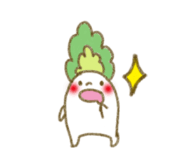 fluffy Radish sticker #3032768