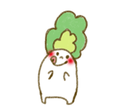 fluffy Radish sticker #3032769