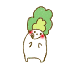 fluffy Radish sticker #3032769