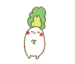 fluffy Radish sticker #3032770