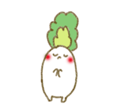 fluffy Radish sticker #3032770