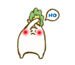 fluffy Radish sticker #3032771