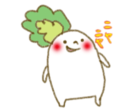 fluffy Radish sticker #3032773
