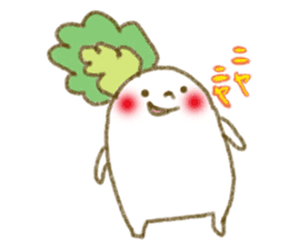 fluffy Radish sticker #3032773
