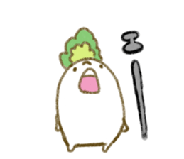 fluffy Radish sticker #3032778
