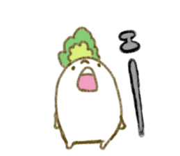 fluffy Radish sticker #3032778
