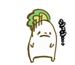 fluffy Radish sticker #3032779