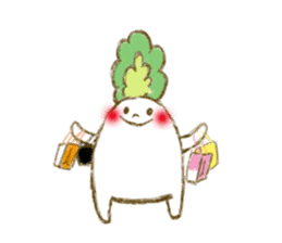 fluffy Radish sticker #3032782