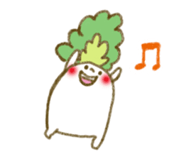 fluffy Radish sticker #3032784