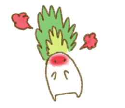 fluffy Radish sticker #3032785