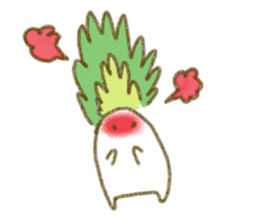 fluffy Radish sticker #3032785