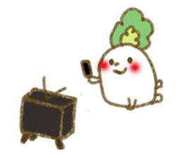 fluffy Radish sticker #3032798