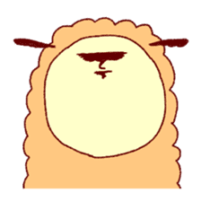 Alpaca sheep sticker #3032908