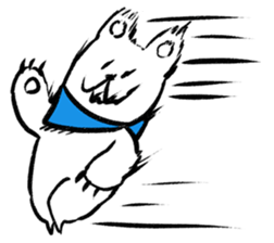 White Animals. sticker #3033876