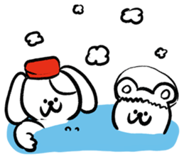 White Animals. sticker #3033879