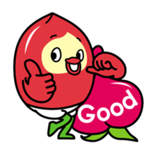 Momoyan of peach 2 sticker #3034378