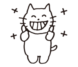 smiley cat sticker #3034459