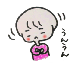 Leisurely girl. sticker #3034738