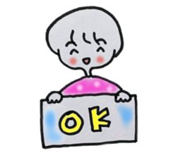 Leisurely girl. sticker #3034743