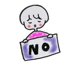 Leisurely girl. sticker #3034744