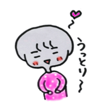 Leisurely girl. sticker #3034746