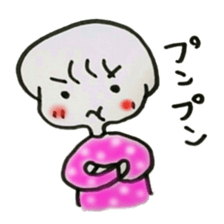 Leisurely girl. sticker #3034747